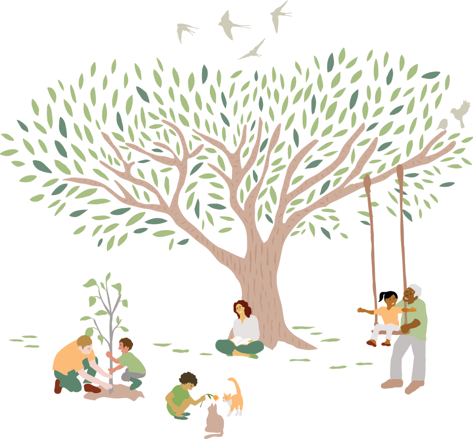 Family Activity Illustrations: Spring