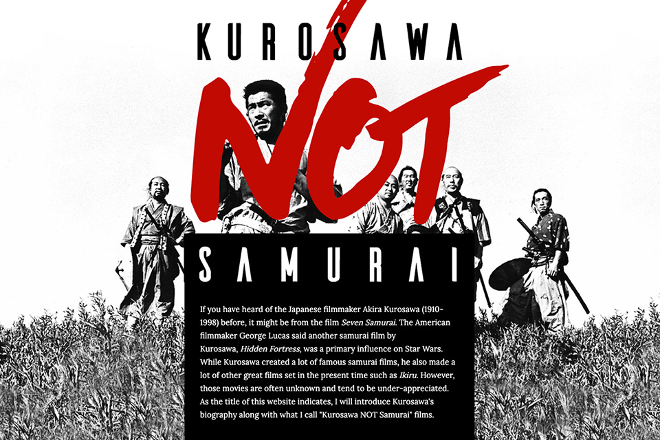 Kurosawa NOT Samurai